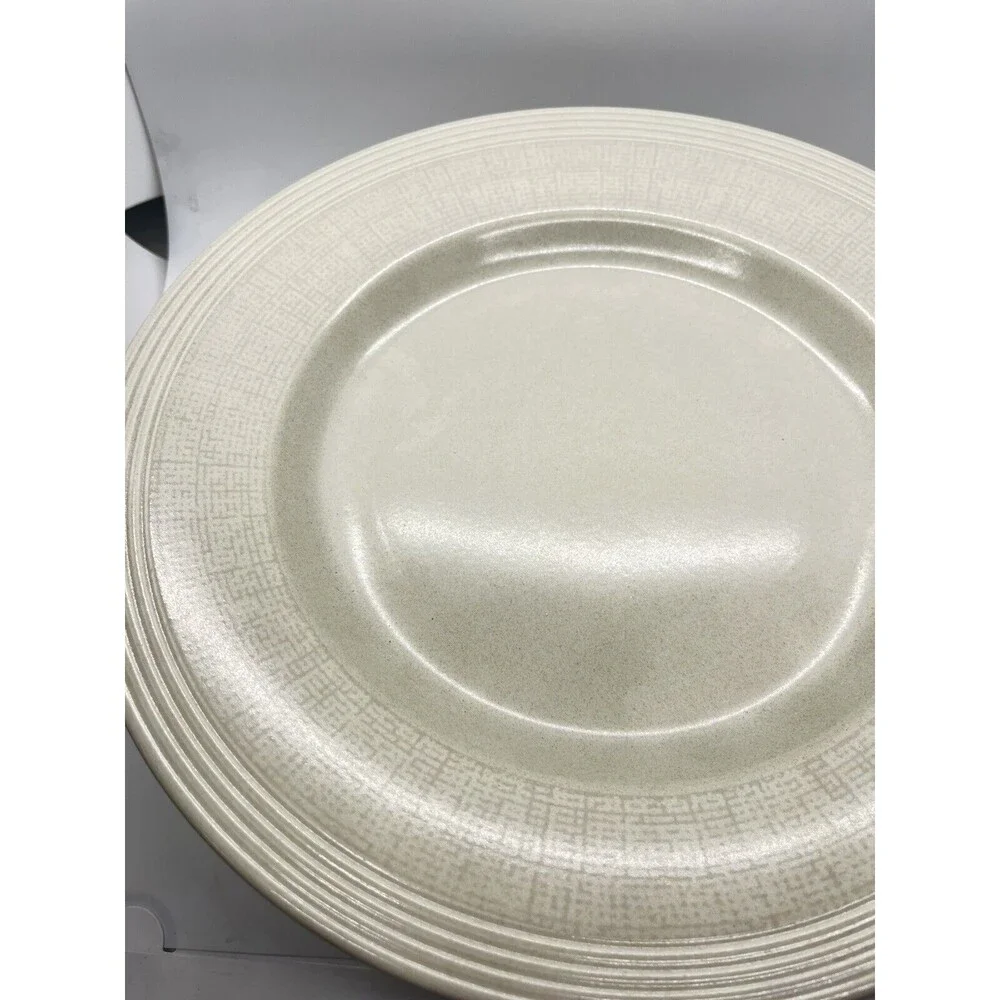 Wedgwood 'Paul Costello' 11.125 inch Plates in Limestone x 8